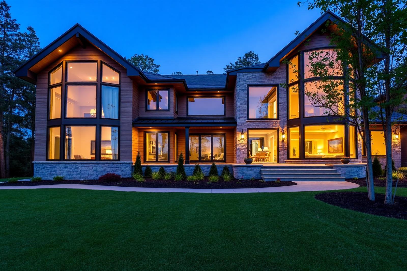 Lake-side custom home